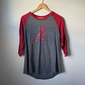 Nike Alabama Crimson Tide 3/4 Sleeve Baseball Tee Womens